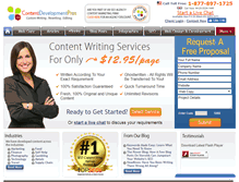 Tablet Screenshot of contentdevelopmentpros.com